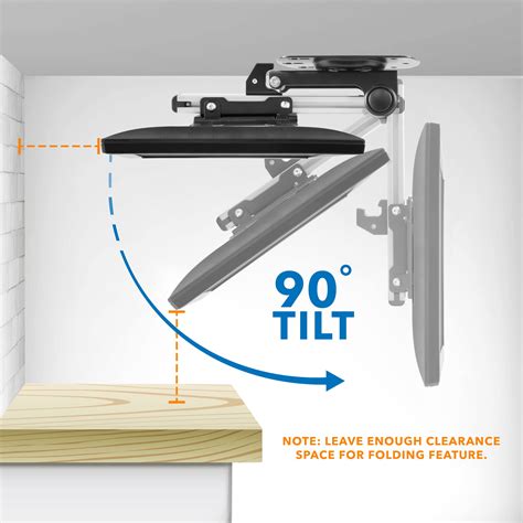 under cabinet tv mounting bracket|folding forward tv ceiling mount.